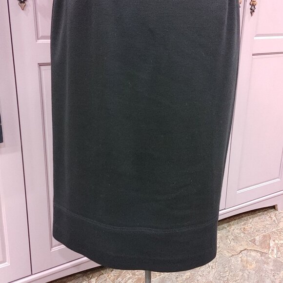 Black Knit Pencil Skirt, Size Medium - Picture 2 of 7